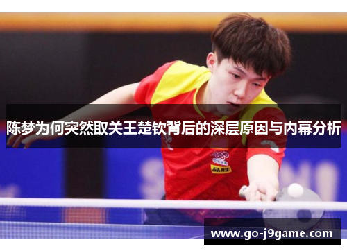 陈梦为何突然取关王楚钦背后的深层原因与内幕分析 陈梦为何突然取关王楚钦背后的深层原因与内幕分析